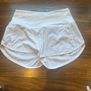 Lululemon Athletica White Athletic Shorts